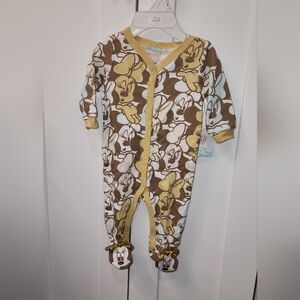 Disney Brown and Yellow One Piece Footies